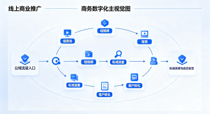黄陂区线上商业推广怎么做？全域流量闭环搭建与低成本转化实战指南